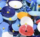 Blumen aus Ton, bayerischem Ton Blumen aus Ton, bayerischem Ton